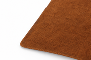 Close-up of the full-grain cowhide back cover of the DOT Notebook