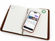 Spruce refill with the DOT app open on a phone, showing where a DOT Shortcut Tag goes on the page